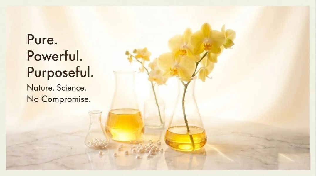 Pure. Powerful. Purposeful. Nature. Science. No Compromise.